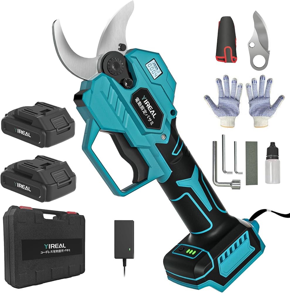 電動ハサミ 電動剪定バサミ 2段階開口調節可 剪定ばさみ マキタ18V互換 Amazon | 【2025改良強化版】電動バサミ 電動剪定バサミ 剪定バサミ